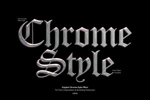Chrome Style Logo Effect