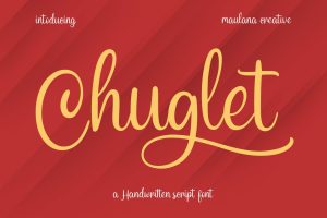 Chuglet Cursive Script Font