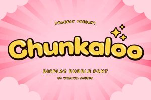 Chunkaloo Dispay Bubble Font