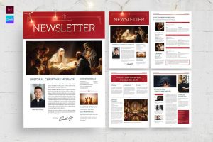 Church Christmas Newsletter Template