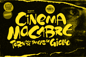 Cinema Macabre: Horror Fonts Inspired by Giallo