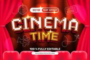 Cinema Time Text Effect