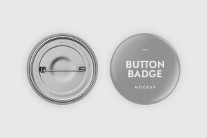Circular Pin Badge Mockup