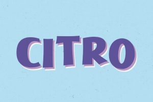 Citro – Sign Painter Typeface