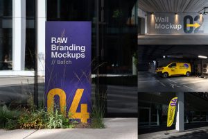 City Branding Billboard Mockups / RAW Series