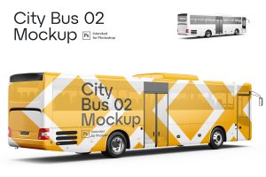 City Bus 02 Mockup