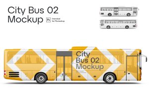 City Bus 02 Mockup