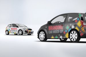 City Car Branding Mock-up