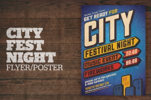 City Festival Night Poster