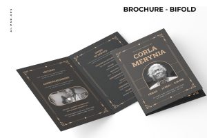 Classic Funeral Program Funeral Card
