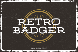 Classic Western Font – Retro Badger