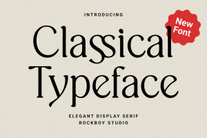 Classical Typeface