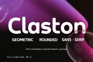 Claston – Geometric Rounded Font