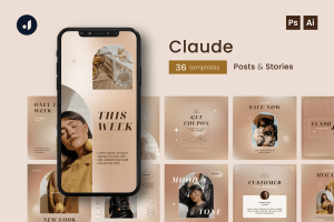 Claude Instagram Template