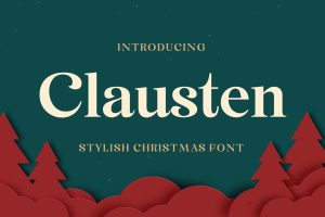 Clausten – Stylish Christmas Font