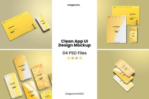 Clean App UI Design Mockup