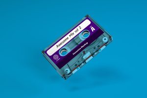 Clear Cassette Tape Mockup