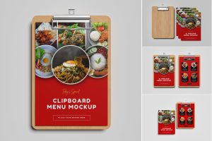 Clipboard Menu Mockup