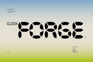 Clock Forge – Digital Racing Speed Meter Pixel