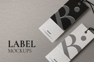 Clothing tag mockup