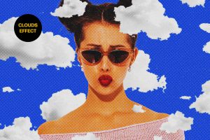 Clouds Comic Photo Effect