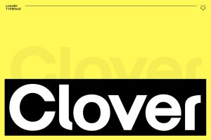 Clover Display Typeface