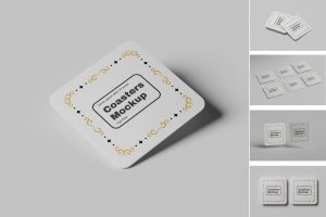 Coasters Mockup