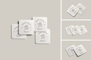 Coasters Mockup
