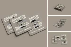 Coasters Mockup