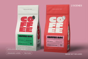 Coffee Bag Mockup