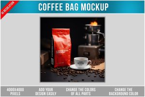 Coffee Bag Mockup