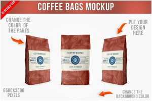 Coffee Bags Mockup