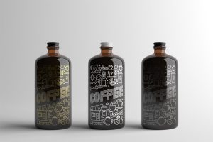 Coffee Bottle Packaging Mock-Up