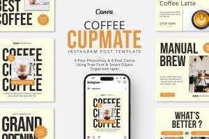 Coffee Cupmate Instagram Post Template