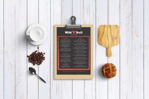 Coffee menu mockup