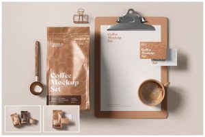 Coffee Packaging and Branding Mockup Set