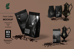 Coffee Packaging Mockup
