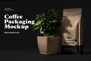 Coffee Packaging Mockups with Arabica Tree