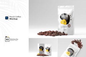 Coffee Pouch Packaging Mockup