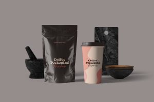 Coffee Pouch Packaging Mockups
