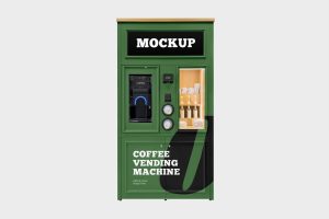 Coffee Vending Machine Mockup Set