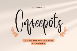 Coffeepots – Cute Handwritten Font