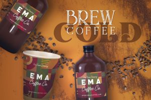Cold Brew Coffee Bottle Mock-up 2