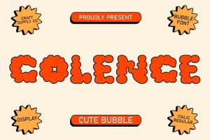 Colence – Cloudy Font