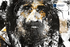 Collage Stamp Photo Effect