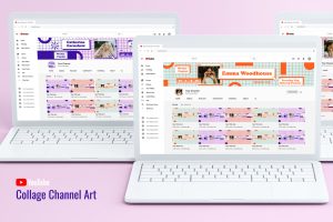 Collage Youtube Channel Art