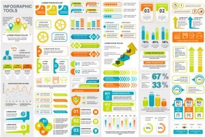 Collection Infographic Elements Template Graphics