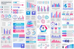 Collection Infographic Elements Template Graphics