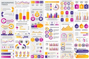 Collection Infographic Elements Template Graphics
