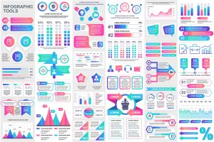 Collection Infographic Elements Template Graphics